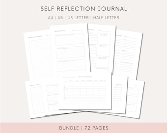 Reflection Journal Printable Self-Reflection Download A Week Of Reflection Printable Daily Reflection Pages For Self Reflection Journal Page