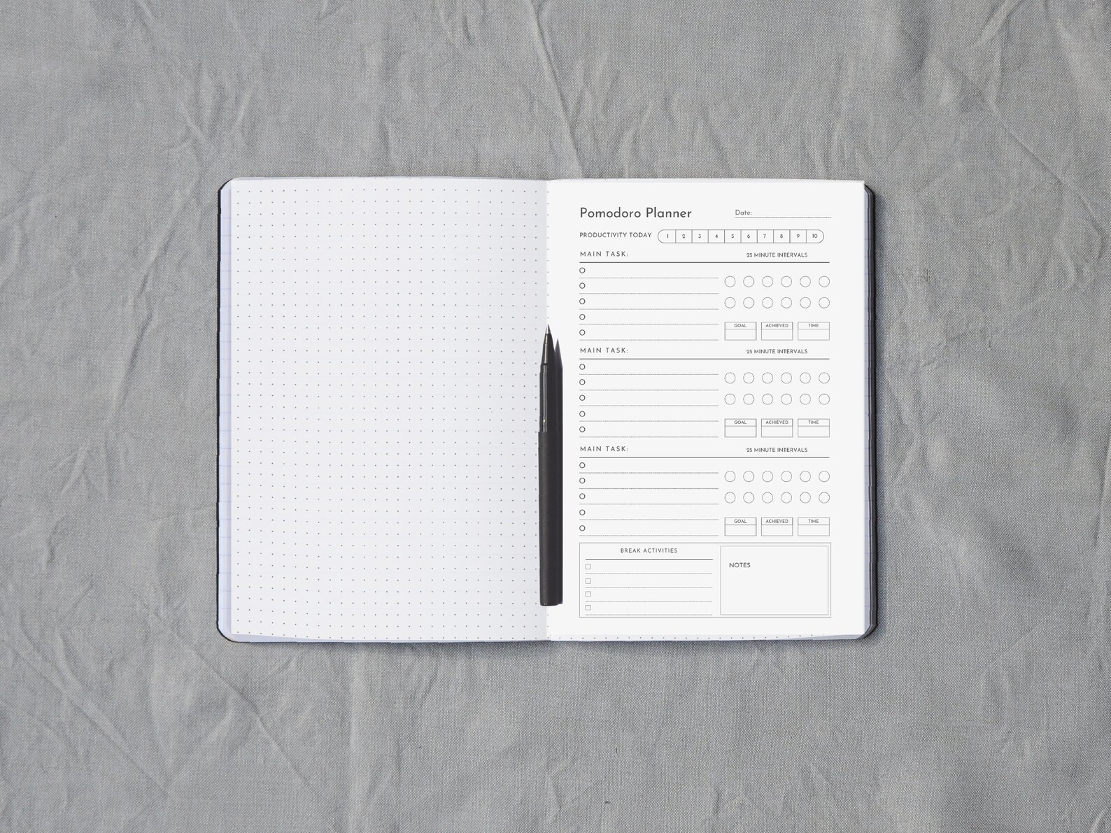 Printable Pomodoro Planner Bundle Printable Pomodoro Method - Etsy
