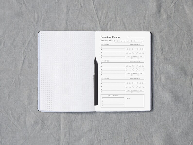 Printable Pomodoro Planner Bundle Printable Pomodoro Method - Etsy