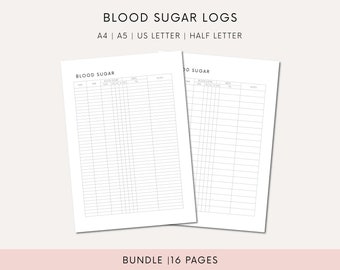 Blood Sugar Log Printable Blood Sugar Tracker Editable Printable Blood Glucose Tracker For Diabetic Log Blood Sugar Log Diabetes Tracker