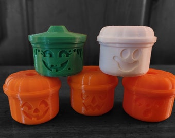 Mini Nostalgic Halloween Pail Straw Toppers