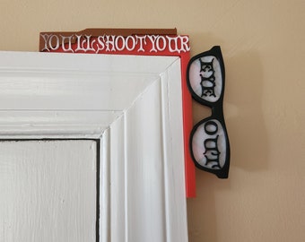 Christmas Door Decor "You'll Shoot Your Eye Out"