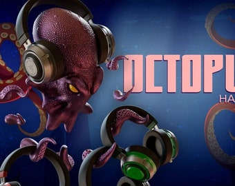 Octopus Wall Hanger with Tentacles