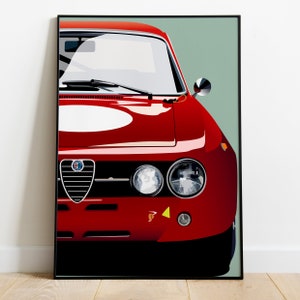 poster Alfa Romeo guilia vintage
