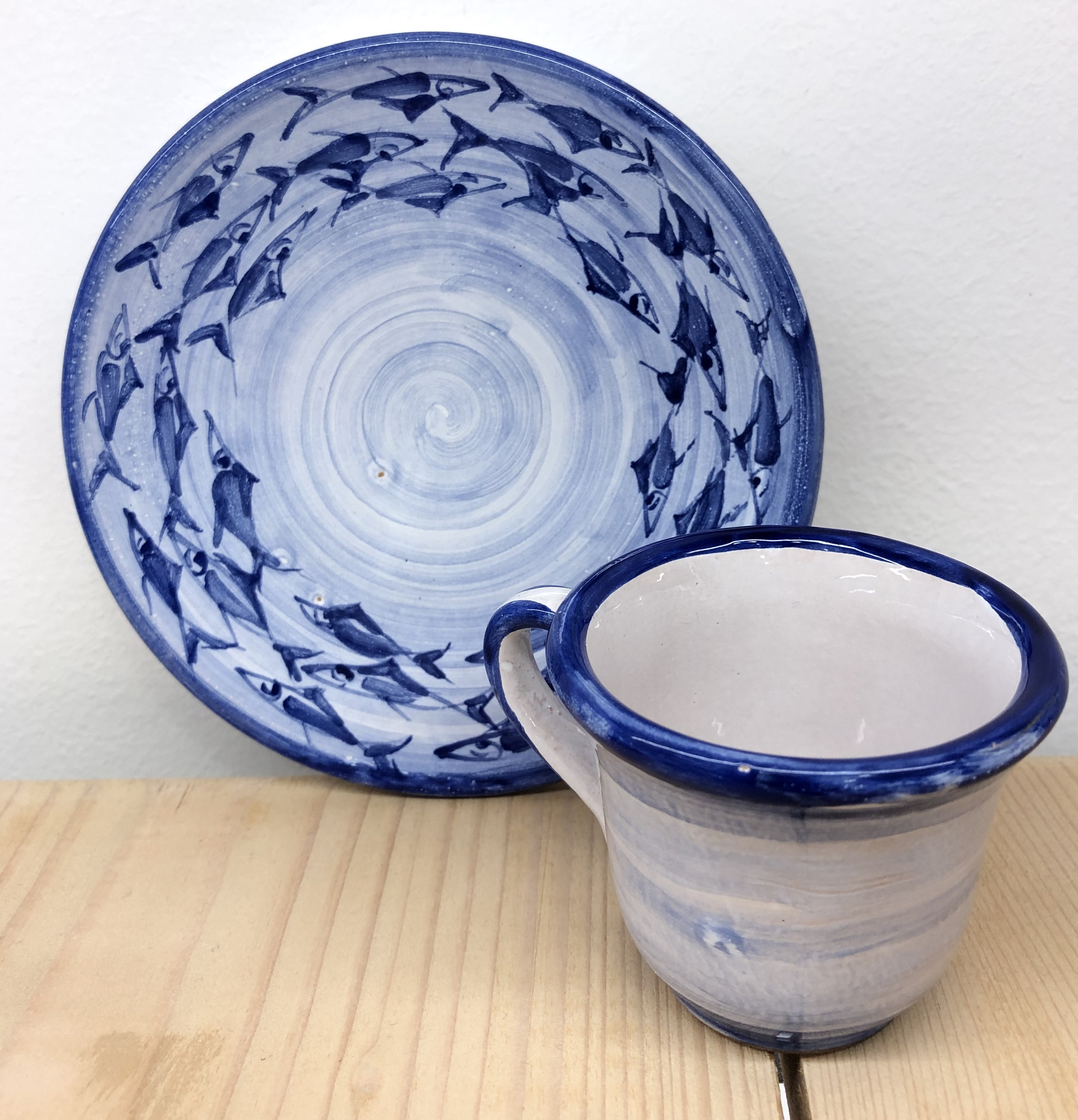 Handpainted Ceramic Sicilian Espresso Cup and Plate Set of 2 - Etsy