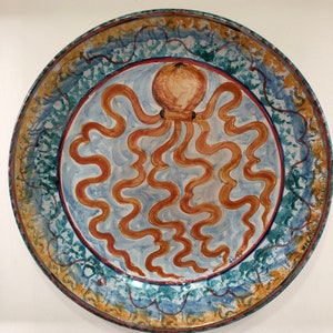 Handpainted Sicilian Decorative Ceramic Plate 38cm