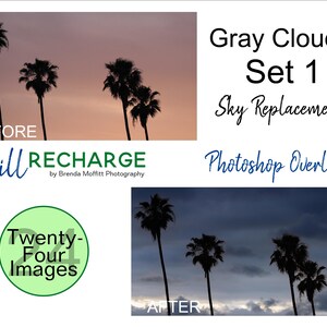 24 Gray Storm Clouds Set 1 JPG Sky Replacement Digital Photo Overlays 300 dpi Commercial Personal License overcast dramatic autumn skies