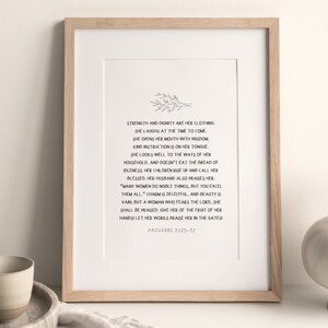 Proverbs 31 Scripture Art: Christian Home Decor (Digital Download)