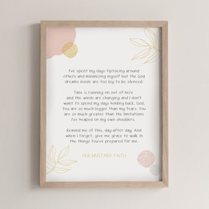 Christian Poem Print: Modern Scripture Wall Art (Digital Download)