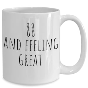 88th birthday mug, 88th birthday coffee cup, 88th birthday coffee mug, 88th birthday cups, Father&#39;s Day Gift