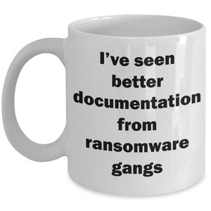 Taza de café de ciberseguridad, regalo divertido para ingeniero informático (apta para lavavajillas) imagen 4