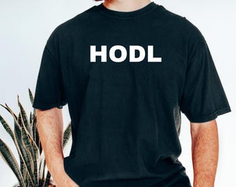 Bitcoin HODL T-Shirt: Soft Garment-Dyed US Cotton Tee