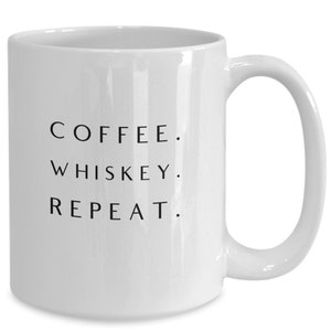 Whisky-Trinker Geschenk, Whisky-Trinker-Becher, Becher für Whisky-Trinker, Bourbon, Scotch, Kaffee Whisky-Wiederholungs-Tassen-Tee, Geschenk