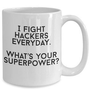 Cyber Security Coffee Mug, Network Engineer Gift, Security Analyst, CISO, CIO, Security Architect, Cloud Security Specialist, Malware