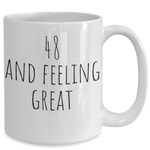 48th birthday mug, 48th birthday coffee cup, 48th birthday coffee mug, 48th birthday cups, Father&#39;s Day Gift