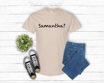 Camiseta com citação de Olaf: "Samantha?" Camiseta de fã de Frozen (todos os tamanhos)