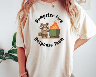 Dumpster Fire Raccoon T-Shirt: Humorous Graphic Tee