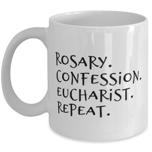 Catholic Coffee Mug, Catholic Gift, Gift For Catholic, Religious Cup, For Christian, Gift for Priest, Gift for Pastor, Gift for Deacon