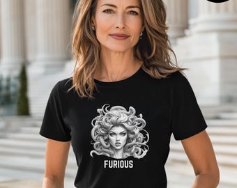 Feminist Medusa T-Shirt: Greek Mythology, Female Empowerment