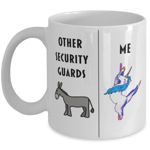 Funny Security Guard Coffee Mug, Gift For Security Guard, Unicorn Other Security Guard Me, Gag Gift For Security Guard, Unique Gift For