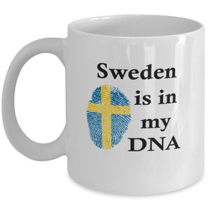 Sweden Is In My Dna, Swedish Coffee Mug, Gift For Swedish