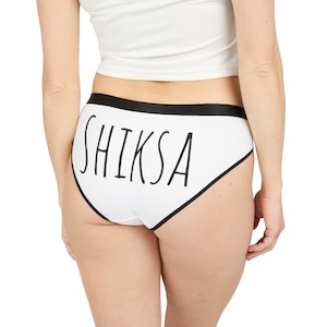 Funny Shiksa Women&#39;s Underwear, Jewish Relationship Lingerie, Humorous Undergarments, Girlfriend Gift, Wife Present