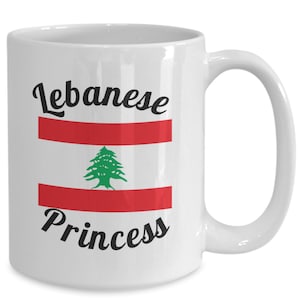 Funny Lebanese  Mug, Lebanese Princess, Gift for Lebanese, Lebanese Gift, Lebanon Mug, Umi, Bint, Ukhti, Mother’s Day Gift