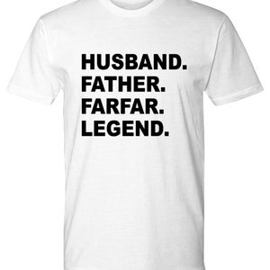 Perfect Farfar Gift, Farfar Tee Shirt, Cool Farfar Gift, Father, Husband, Farfar, Hero, Perfect Christmas For Farfar, Birthday For Farfar