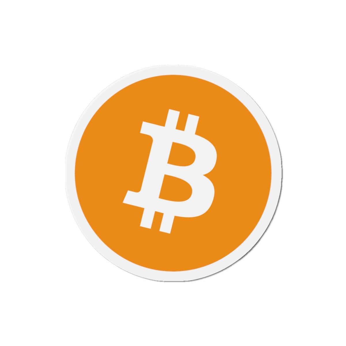 Bitcoin Logo Magnet: Crypto Enthusiast Decor - Vinyl, Durable - Etsy