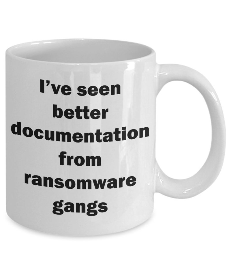 Taza de café de ciberseguridad, regalo divertido para ingeniero informático (apta para lavavajillas) imagen 2