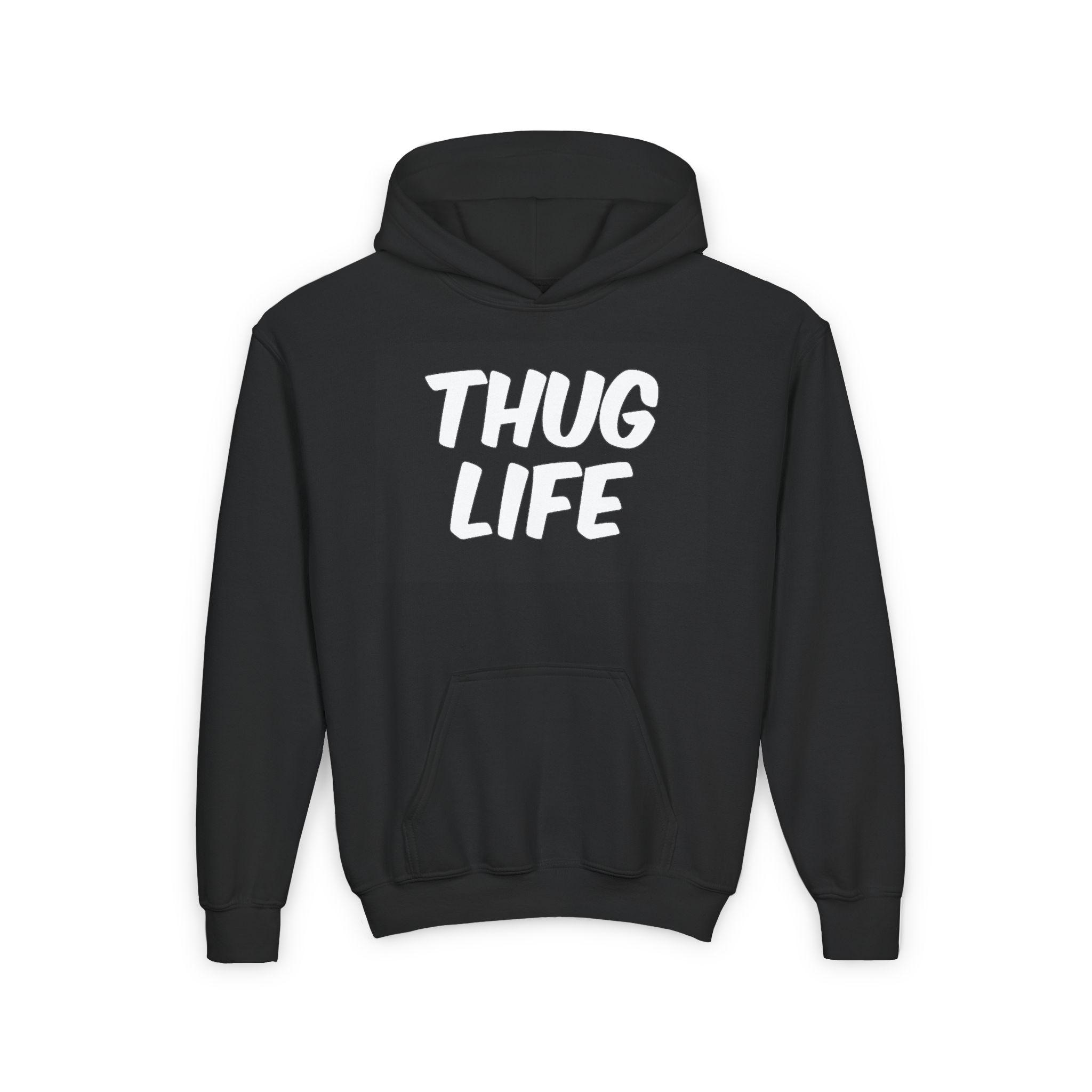Thug Life Kids Sweatshirt, Hip Hop Style Hoodie (soft Cotton Blend