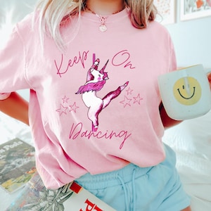 Pink Pony Shirt, Midwest Princess Tour, Sapphic Lesbian Pride Music Shirt, Keep On Dancing, Dancing Shirts, Dancing Unicorn, Pony Club