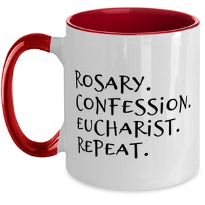 Catholic Coffee Mug, Catholic Gift, Gift For Catholic, Religious Cup, For Christian, Gift for Priest, Gift for Pastor, Gift for Deacon