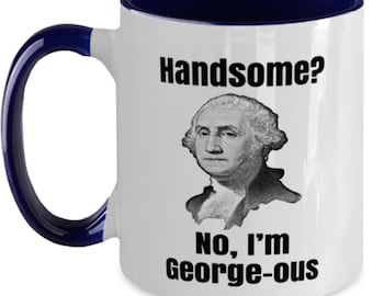 Divertente tazza da caffè di George Washington: regalo patriottico