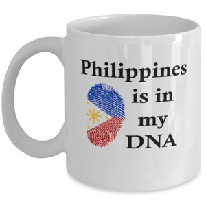 Philippines Is In My Dna, Filipino Coffee Mug, Gift For Filipino