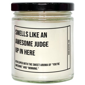 Grappige rechter kaars, ruikt naar een geweldige rechter, cadeau voor rechter, Judge Christmas, volwassen rechter humor, grap cadeau rechter, rechter, verjaardag, omhoog