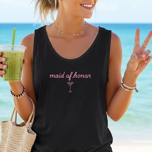Minimalistisches Trauzeugin Shirt Brautparty Shirts Brautjungfer Shirt Geschenk für Trauzeugin Trauzeugin Tank Top Geschenk Bachelorette