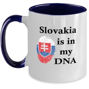 Slovakia Is In My Dna, Slovak Coffee Mug, Gift For Slovak