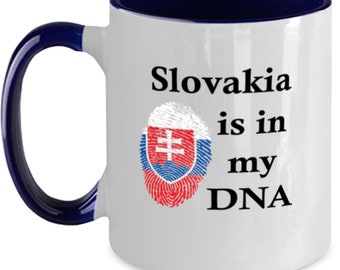 Slovakia Is In My Dna, Slovak Coffee Mug, Gift For Slovak