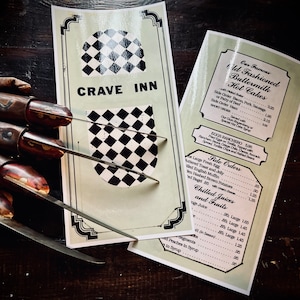 A Nightmare on Elm Street 4 - CRAVE INN Menu Prop Replica