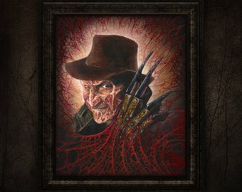 Freddy Krueger - Framed Horror Artwork/Prints,  Horror Wall Decor