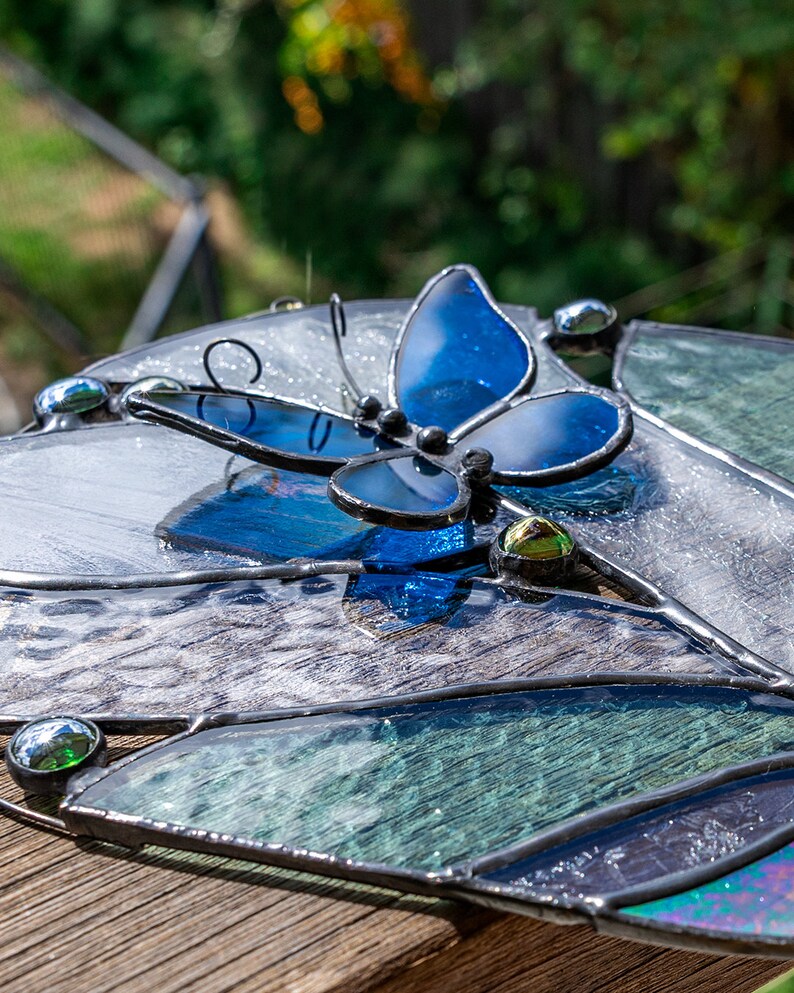 Butterfly Stained Glass / Leadlight Suncatcher Gift Home Etsy Australia