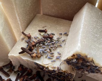 Clove Silky Soap - Spicy Clove and Orange Artisan Soap Bath Bar with Shea Butter