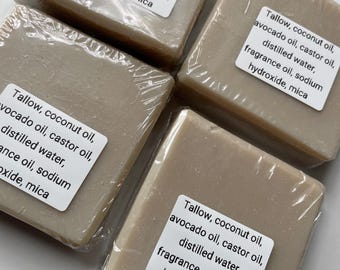 Tallow Citrus Soap - Bright Mandarin, Lemon & Orange Blossom Artisan Bath Bar