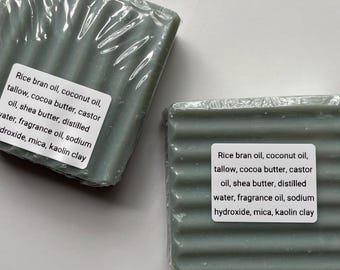 Fruity Tallow Soap - Sweet Fruit Artisan Bath Bar with Shea Butter and Tallow