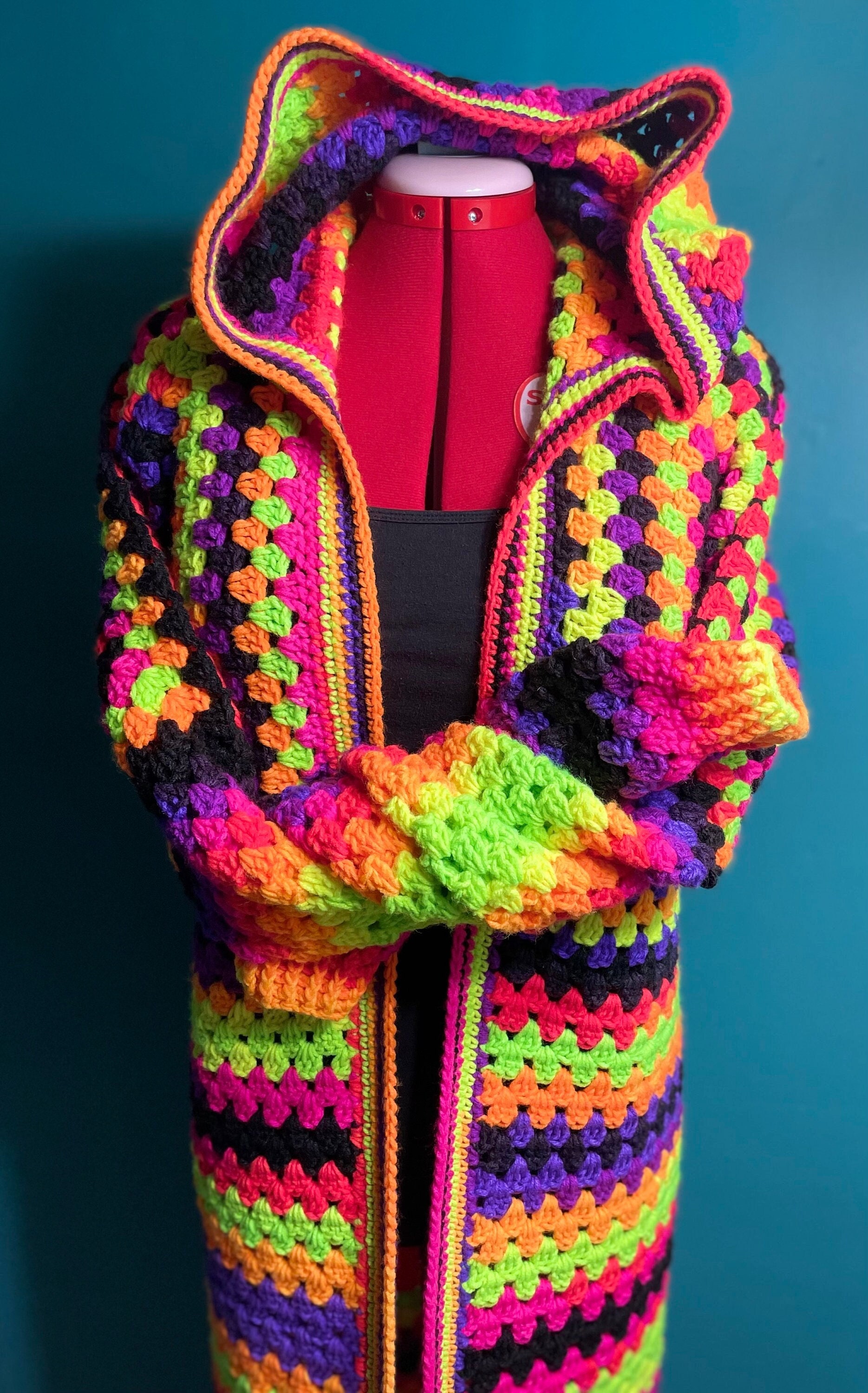 Sky Blue & Rainbow Pride Embroidered Cardigan