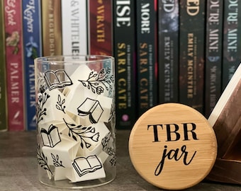 Mini TBR Jar: Book Lover Gift, Bamboo Lid
