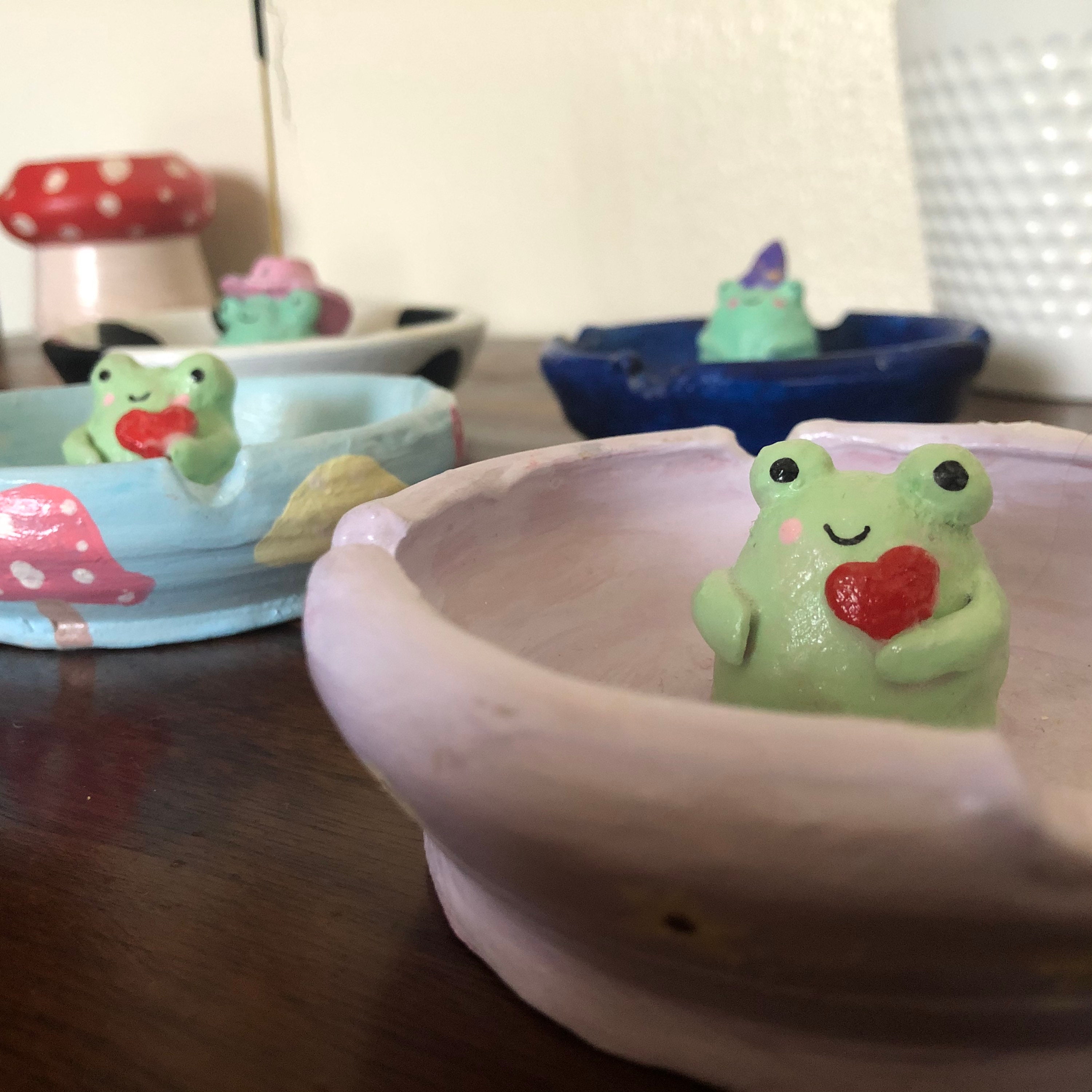 Frog Ashtray and Incense Burner Etsy