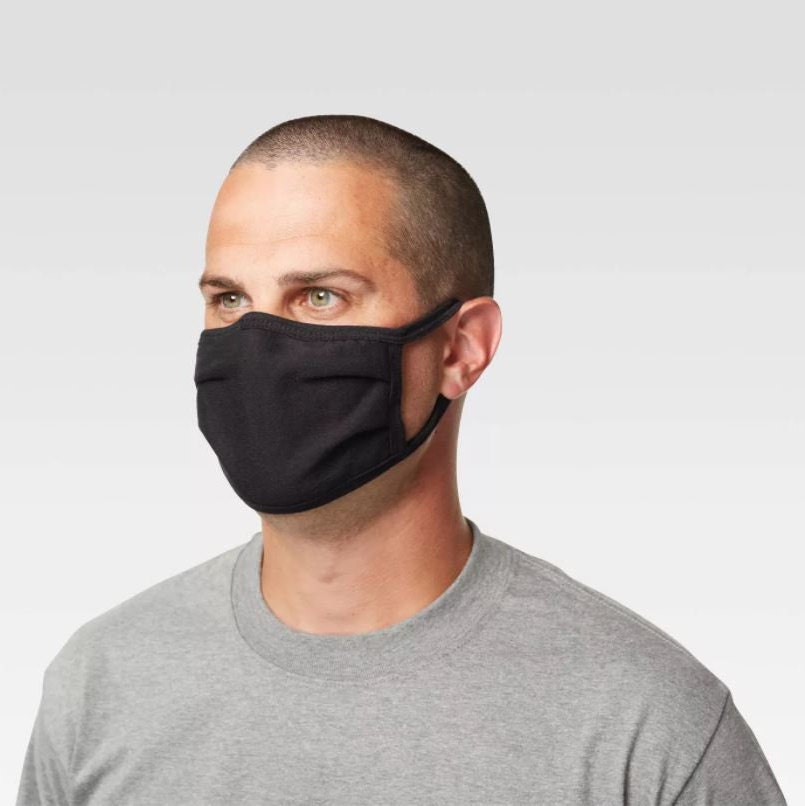 Black Cloth Mask for Adults and Teens 100 Cotton Black Face Etsy