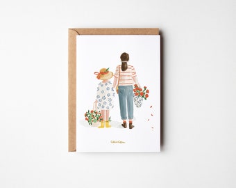 FLOWER WALK | Postcard | A6 | Flowers | Gift